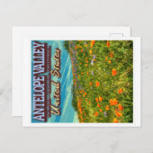 ANTELOPE VALLEY - CALIFORNIA US - SPRING POPPIES BRIEFKAART (Voorkant / Achterkant)