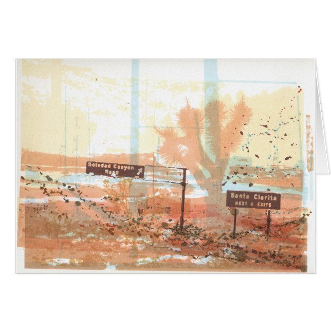 Antelope Valley Freeway Joshua Tree Art (Voorkant Horizontaal)