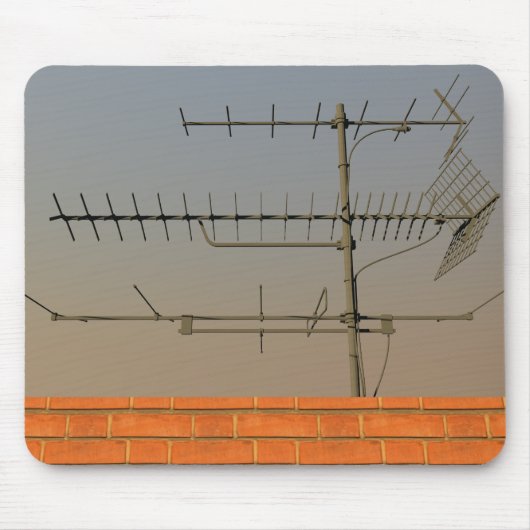 Antena de tv antigua muismat (Voorkant)