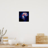 Antennae Galaxies Colliding Poster (Keuken)