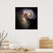 Antennae Galaxies Space Astronomie Poster (Keuken)