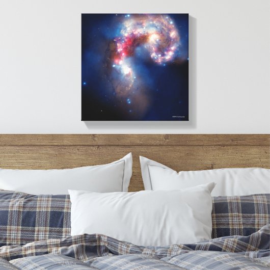 Antenne: een galactisch bril canvas afdruk (Insitu (Slaapkamer))