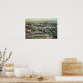 antenne van de stad van de Twin Peaks Poster (Keuken)