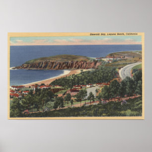 antenne van Emerald Bay Poster