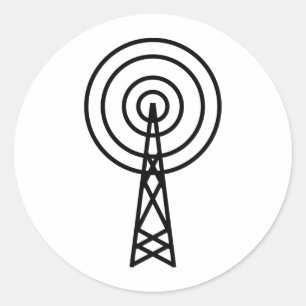 antenneantenne ronde sticker
