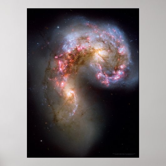 Antennes Galaxies 18x24 (21x28) Poster (Voorkant)