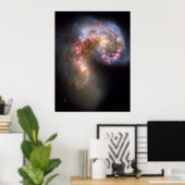 Antennes Galaxies 18x24 (21x28) Poster (Thuiskantoor)