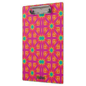 ANTHEA ~ Geel, Blauw, Rood en Roze ontwerp Klembord (Links)