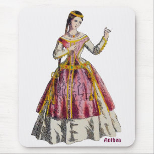 ANTHEA ~ Gepersonaliseerde ~ Spaanse dame van rang Muismat
