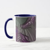 ANTHEA ~ GLOSSY 3D brillant rose argent ~ Mug (Gauche)