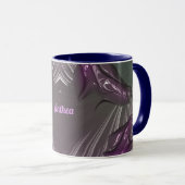 ANTHEA ~ GLOSSY 3D brillant rose argent ~ Mug (Devant droit)