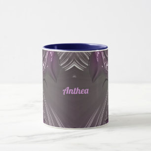 ANTHEA ~ GLOSSY 3D Glossy Pink Blue Silver ~ Mok