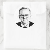 Anthony Albanese Ronde Sticker (Tas)