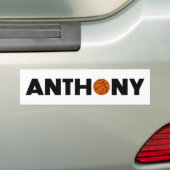 Anthony Basketball Bumpersticker (Op auto)