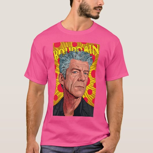 Anthony Bourdain Design T-shirt (Voorkant)