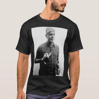 Anthony Bourdain middenvinger en drink bier C T-shirt