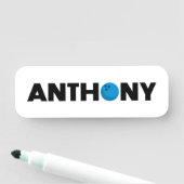 Anthony bowling name tag (In situ)