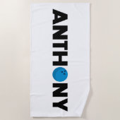 Anthony bowling strandlaken (Voorkant)