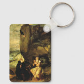Anthony de Grote en Paul van Thebes Sleutelhanger (Achterkant)
