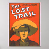 Anthony E. Wills "The Lost Trail" Wester Theater Poster (Voorkant)