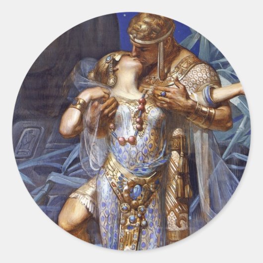 Anthony en Cleopatra Love Classic Ronde Sticker (Voorkant)