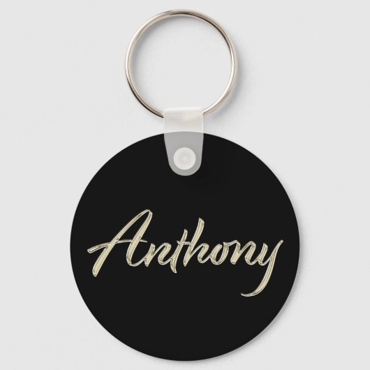 Anthony Name whitegold Button Porte-clés (Recto)