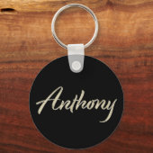 Anthony Name whitegold Button Schlüsselanhänger Sleutelhanger (Voorkant)