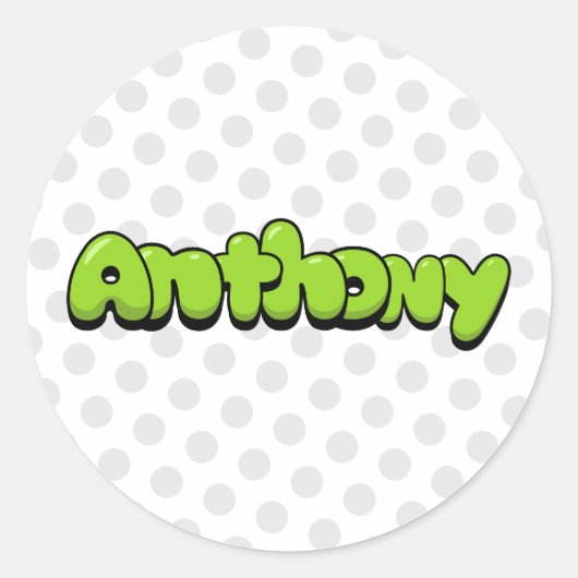 Anthony Ronde Sticker (Voorkant)