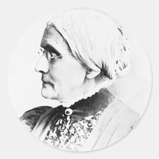 Anthony ~ Susan B. Woman Suffrage Leader Ronde Sticker