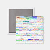 Anthony Text Design II Magnet Carré (Recto/Verso)