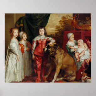 Anthony van Dyck - Vijf Oudste Kinderen van Charle Poster