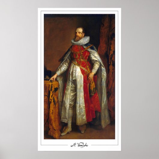 Anthony van Dyck Zedign Art Poster #123 (Voorkant)