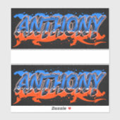 Anthony Vorname Name Graffiti Aufkleber Sticker (Vel)
