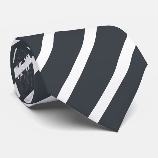 Anthrazitgrau gestreift Krawatte Stropdas (Opgerold)