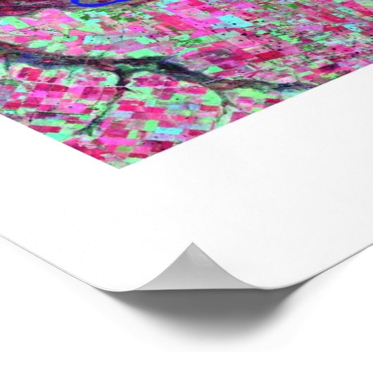 Anthropocene V - Parana River Delta, Argentinië Poster (Hoek)