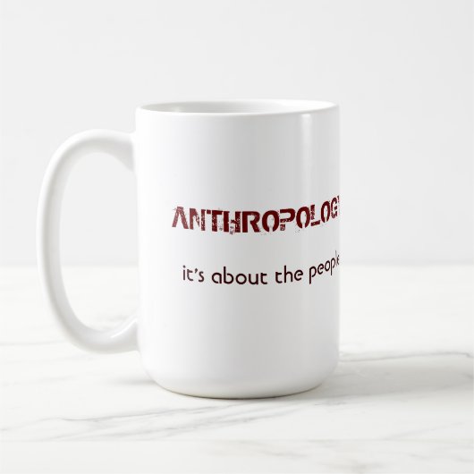 Anthropologie : Elle est au sujet de la TASSE de (Gauche)