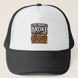 Anthropologiedocent Halloween Bezem Gebroken Trucker Pet