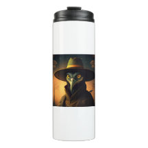 Anthropomorfe Zwarte Spreeuw Waarzegger In Elegant
