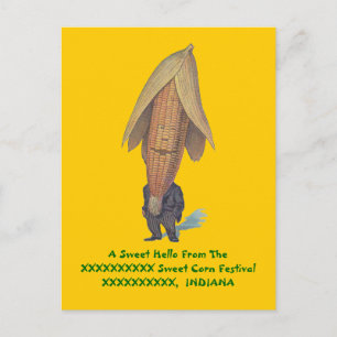 ANTHROPOMORFISCHE ~ ANTIEK CORN MAN Afbeelding~ BR Briefkaart