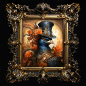 Anthropomorphic Steampunk Pigeon Victoriaans Top H Tissuepapier