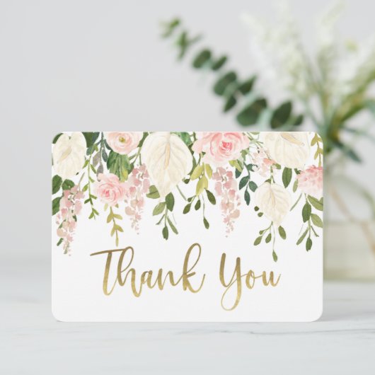 Anthurium bedankt je kaart (Staand voorkant)