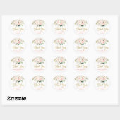 Anthurium floral ronde sticker (Vel)