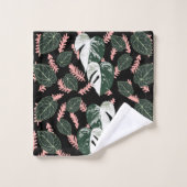 Anthurium Heart Leaves Badkamer Handdoek Set (Wasdoekje)