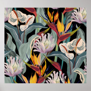 Anthurium Strelitzia: pracht. Poster