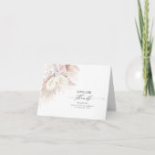 Anthuriums et Pampas Mariage Merci (Devant)