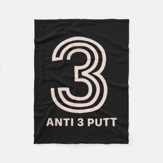 Anti 3 Putt  Fleece Deken (Voorkant)