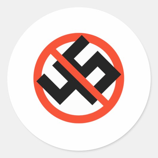 ANTI 45 RONDE STICKER (Voorkant)