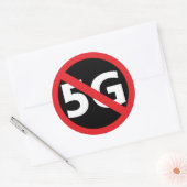 Anti-5G-sticker Ronde Sticker (Envelop)
