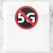 Anti-5G-sticker Ronde Sticker (Tas)