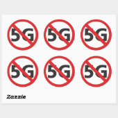 Anti-5G-sticker Ronde Sticker (Vel)